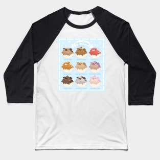 Pug Cake Menu Baseball T-Shirt